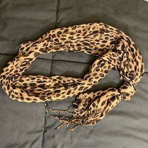 Cheetah print scarf